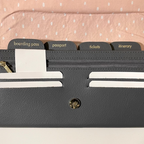 Kikki K Grey & Gold Travel Wallet - NWOT - original packaging - Picture 4 of 11